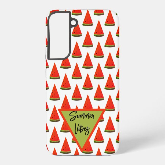 Coque Samsung Galaxy Motif Tranches de Pastèque Ambiance Été (Verso)