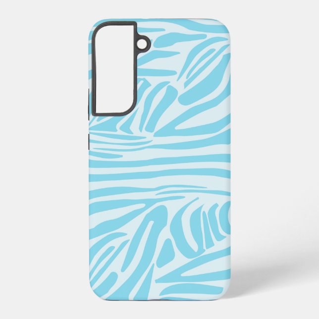 Coque Samsung Galaxy Motif Zèbre Bleu (Verso)