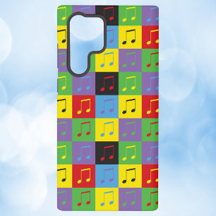 Coque Samsung Galaxy Motifs de notes de musique Pop Art Colorés