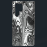 Coque Samsung Galaxy Moulage d'argent et de noir<br><div class="desc">Effet dramatique,  étui de téléphone portable argent et noir pour Samsung 22 Ultra. Le design peut être transféré à l'iphone 13,  12,  etc.</div>