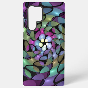 Coque Samsung Galaxy Mouvements colorés Art abstrait trippy fractal
