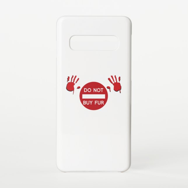 Coque Samsung Galaxy N'achetez pas de fourrure (Dos)