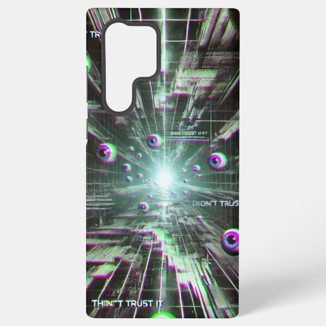 Coque Samsung Galaxy 📱 « Ne vous y fiez pas » Étui de téléphone Weirdc (Verso)