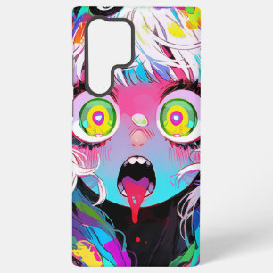 Coque Samsung Galaxy Neon Kawaii Shockwave : Psychedelic Anime Girl