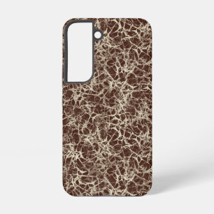 Coque Samsung Galaxy Neurones en réseau sur fond rouge vin - motif tran