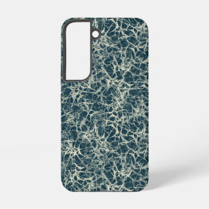 Coque Samsung Galaxy Neurones en réseau sur fond sarcelle - motif trans