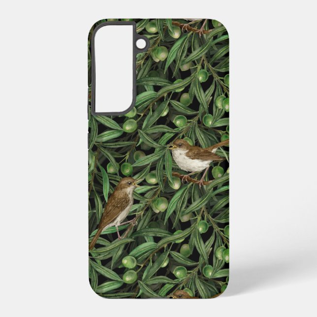 Coque Samsung Galaxy Nightingales dans l'olivier 3 (Verso)