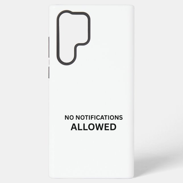 Coque Samsung Galaxy No Notifications Allowed Minimalist Technical (Verso)