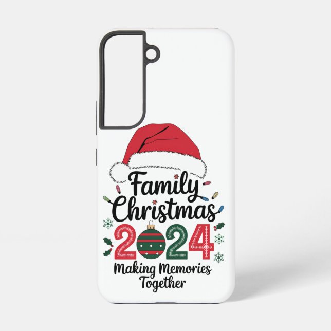 Coque Samsung Galaxy Noël de famille 2024 Rassembler les souvenirs (Verso)