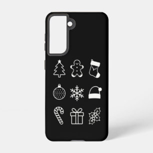 Coque Samsung Galaxy Noël Doodé pain d'épice bonbons Noël