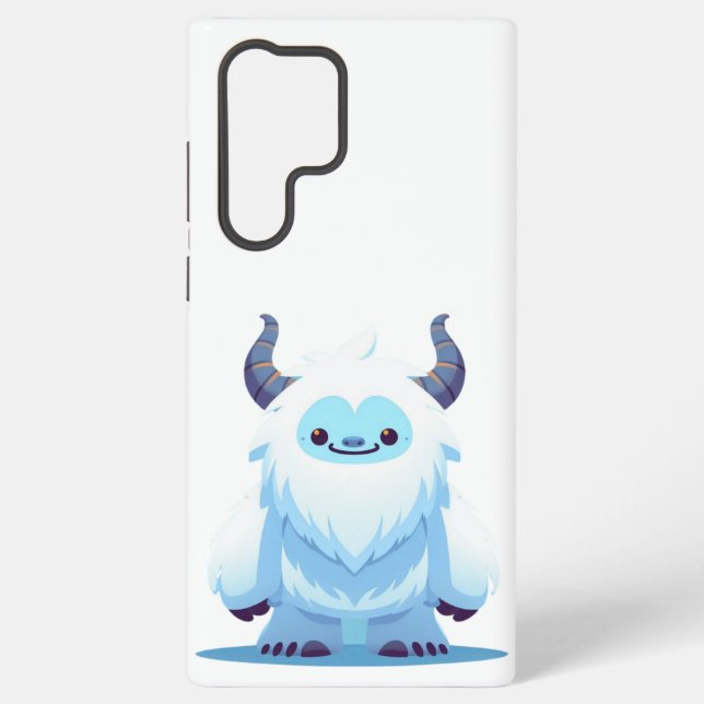 Coque Samsung Galaxy Noël mignon/yeti d'hiver (Verso)