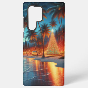 Coque Samsung Galaxy Noël tropical/hawaïen