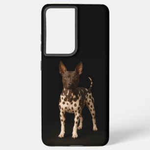 Coque Samsung Galaxy Noir 4 Luxe Galaxy S21 Plus, Terrier glabre