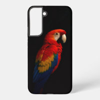 Noir 4 Luxe Galaxy S22 Plus Coque, Parrot Scarlet