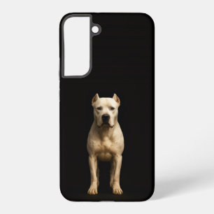 Coque Samsung Galaxy Noir 4 Luxe Galaxy S22 Plus, Dogo Argentino Audaci