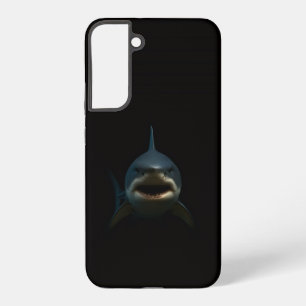 Coque Samsung Galaxy Noir 4 Luxe Galaxy S22 Plus, Grand Requin Blanc