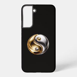 Coque Samsung Galaxy Noir 4 Luxe Galaxy S22 Plus, Harmonie Yin Yang