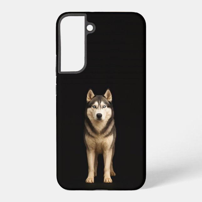 Coque Samsung Galaxy Noir 4 Luxe Galaxy S22 Plus, Husky Elite Glacé (Verso)