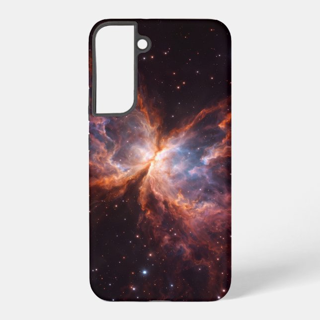 Coque Samsung Galaxy Noir 4 Luxe Galaxy S22 Plus, Nébuleuse du Papillon (Verso)