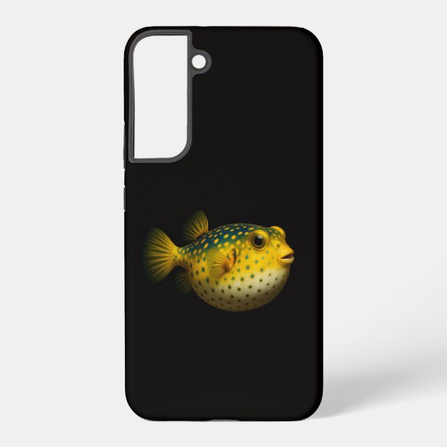 Coque Samsung Galaxy Noir 4 Luxe Galaxy S22 Plus, Putterfish (Verso)