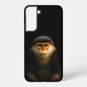 Coque Samsung Galaxy Noir 4 Luxe Galaxy S22 Plus, Rouge Douc Langur