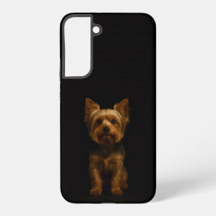 Coque Samsung Galaxy Noir 4 Luxe Galaxy S22 Plus, Yorkshire Terrier