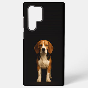 Coque Samsung Galaxy Noir 4 Luxe Galaxy S22 Ultra, Beagle Gentil