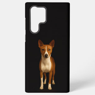 Coque Samsung Galaxy Noir 4 Luxe Galaxy S22 Ultra, Chien Basenji Classi