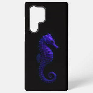 Coque Samsung Galaxy Noir 4 Luxe Galaxy S22 Ultra, Hippocampe Violet