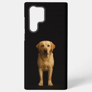 Coque Samsung Galaxy Noir 4 Luxe Galaxy S22 Ultra, Labrador Minimaliste