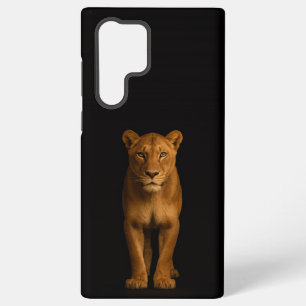 Coque Samsung Galaxy Noir 4 Luxe Galaxy S22 Ultra, Lionne Noble