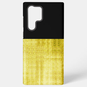 Coque Samsung Galaxy Noir à panneau or