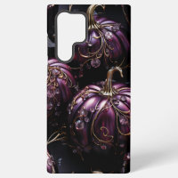 NOIR GOTHIQUE AVEC DES CITROUILLES ROULEAUX FONCÉS