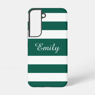 Coque Samsung Galaxy Nom des bandes vertes modernes