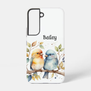 Coque Samsung Galaxy Nom personnalisé Amoureux de la faune Nature Art a