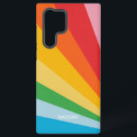 Coque Samsung Galaxy Nom personnalisé Couleurs arc-en-ciel<br><div class="desc">Voir mon magasin pour plus d'articles arc-en-ciel / orgueil.</div>