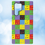 Coque Samsung Galaxy Notes de musique Pop Art Motif coloré<br><div class="desc">Êtes-vous un fan de la musique des cas de téléphone à thème? Aimez-vous le motif pop art ? Ce boîtier téléphonique a un pop art coloré motif de notes de musique en jaune,  vert,  violet,  bleu,  rouge et noir.</div>