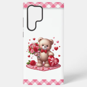 Coque Samsung Galaxy Nounours mignon pour la Saint-Valentin