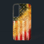 Coque Samsung Galaxy NOUS LE PEUPLE Vintage Rock drapeau américain<br><div class="desc">Retro to ROCK Your Liberty with Fide!</div>