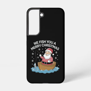 Coque Samsung Galaxy Nous vous pêchons un joyeux Noël Pêcheur Pêche