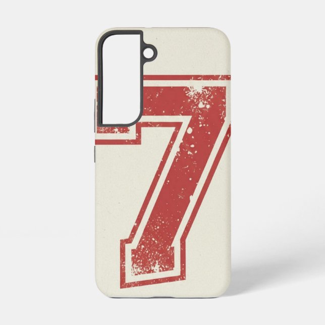 Coque Samsung Galaxy numéro sept chanceux (Verso)