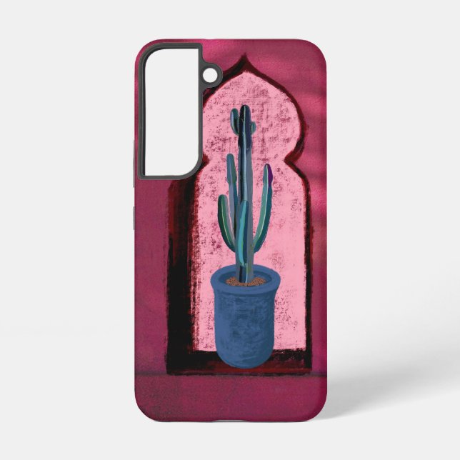 Coque Samsung Galaxy objet_21_une fenêtre avec un cactus (Verso)
