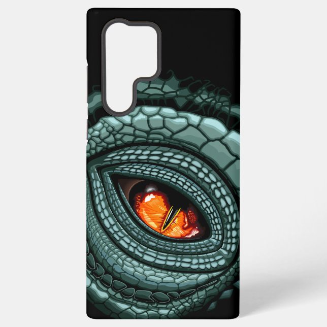 Coque Samsung Galaxy Œil de prédateur reptile primal (Verso)