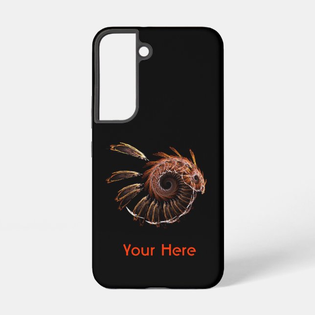 Coque Samsung Galaxy Oiseau de feu fractal (Verso)