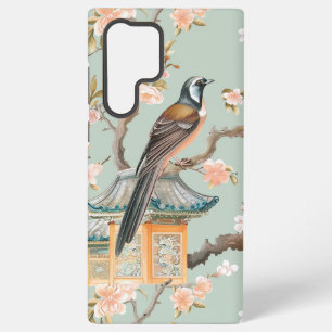 Coque Samsung Galaxy Oiseaux et Fleurs Orientaux Pastel