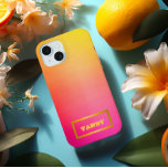 Coque Samsung Galaxy Ombre personnalisée rose à jaune<br><div class="desc">Faites une déclaration avec notre Coque personnalisé Ombre rose à Orange Samsung 22 de la série Exotic Tropical Punch. Ce coque animé se targue d'une transition saisissante d'une orange radiante à une teinte rose profonde, capturant l'essence d'un paradis tropical. Parfait pour ceux qui aiment personnaliser leurs gadgets, l'option de personnalisation...</div>