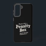 Coque Samsung Galaxy On dirait un joueur de hockey de jour de boîte de<br><div class="desc">On dirait un joueur de hockey de jour de boîte de pénalité</div>