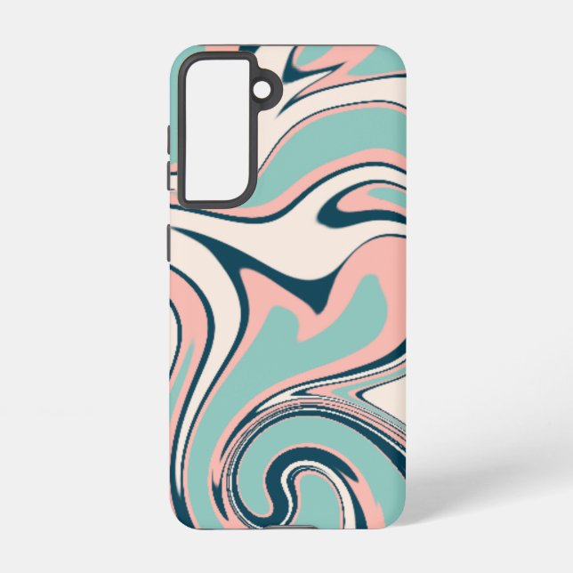 Coque Samsung Galaxy Ondes de couleur Abstraites (Verso)