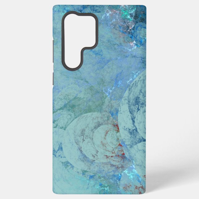 Coque Samsung Galaxy Opale bleue Abstrait (Verso)