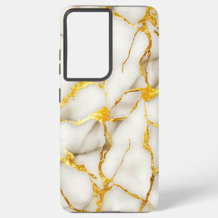 Coque Samsung Galaxy Or blanc japonais Kintsugi